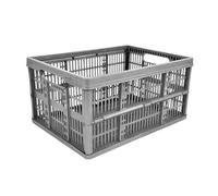Plastic Crate 37.2 Litres - Grey by Premier