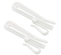 Plastic Curtain Hooks Lifting Curtain Tape Hook Adjustable Depth Pinch Pleat Locking Curtain Tape Clip Hook for Locking Window Door Shower Curtains Pack of 10.