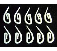 Plastic Curtain Hooks. Pack of 1000