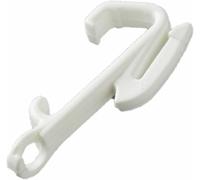 Plastic Curtain Rail Track White - 10 Sologlyde Gliders