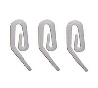 Plastic Curtain Rail Track White - 25 Curtain Hooks