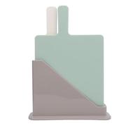 Plastic Cutting Boards Set Color Coded Chopping Boards with Storage Stand Non Slip Kitchen Cutting Board for Home Restaurant PP Material 23.5x20cm 4PCS