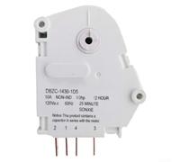 Plastic Defrost Timer 12H Cycle 241705102 4378243 | Restores auto cycles, 12h schedule, 25m interval, efficient cooling, no manual need