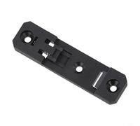Plastic DIN 35mm Guide Rail Buckle Bracket for C45/C35 Mounting Rails - PA66+30% GF Industrial for Relay Accessory, 76x20x8 mm, Black or Gray(Black)