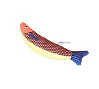 Plastic Dog Bed Large Indestructible Cat Toy Super Chew Cat Toy Chew Fish Fish Modeling Interactive Gift Medium Breed Heavy Teeth Grinding Interactive Dog (B, One Size)