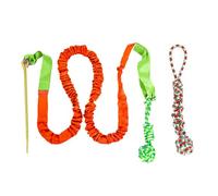 Plastic Dog Bed Medium Dog Teeth Grinding Outdoor Tug Of War Knotted Rope Tree Bungee Toy Outdoor Tree Stump Rope Toy Bundle (C, One Size)