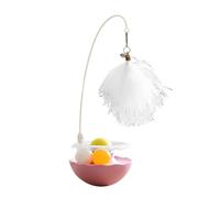 Plastic Dog Bed Medium Interactive Cat Tumbler Toy Feather Teaser With Track Toy For Indoor Cats Exercise 9. 8'' High Dog Bundle (One Size)