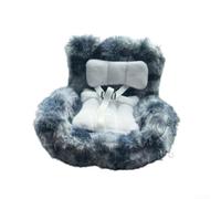 Plastic Doll Booster Seat with Belt for 18cm Toys | Fits 18cm dolls, clips to air vents, secure belt system, plush comfort, space saving design(B)
