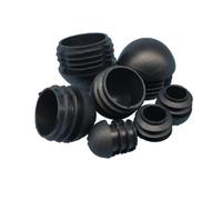 Plastic Domed Round Blanking End Caps Pipe Tube Insert Plugs Floor Protector 13mm~76mm (Color : Black, Size : 38mm(5Pcs))