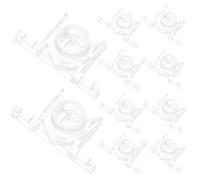Plastic Door Catch 10 Sets False Front Cabinet Clip