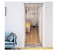 Plastic Door Curtain, Clear Smooth PVC Door Freezer Curtains Strips, Insulating Plastic Curtains,for Doorways of Walk-in Cooler, Warehouse, Garage,with 17% Overlap(210x230cm/82.68x90.55in)