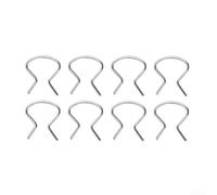 Plastic Door Handle Window Crank Retainer Horseshoe s 8PCS Direct Replacement Clip On Silver Zinc Plated for Chevrolet for Buick for Pontiac 1949 to 1970 Interchange