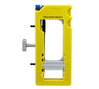 Plastic Door Hinge Jig for 3-5in Hinge Length with Storage Space, Depth Gauge, 3-5in Mortise Guide, Non Slip Pads, Adjustable Size for Woodworking & Door Hinge Template Mortiser