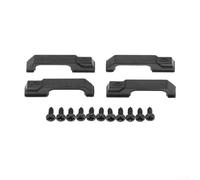 Plastic Door Hinge Set for 1/10 RC Crawler for traxxas for trx4 Lightweight Door Handle Kit for 1/10 Scale RC Car Black High Simulation Door Hinges for trx4 Remote Control Car Plastic (door handle)