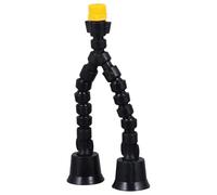 Plastic Double Head Misting Nozzle for Lawn and Flower Watering | Dual Hole Spray, Uniform Two Direction Coverage, Site Dust Removal, Black Finish, Agricultural Irrigation