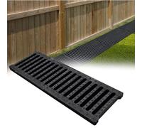 Plastic Drain Grate, Rectangular Drainage Cover For Factory/Garden/Kitchen, Outdoor Drain Grates, For Parking Lot, Roof Garden, Livestock Farm(W X H 40 X 4cm/16 X 1.6in)