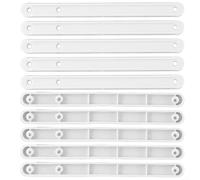 Plastic Drawer Slides, Drawer Slides 10 Pack 180mm 235mm 298mm Plastic Draw Rail Runners Replacement Parts for Cabinet Kitchen Furniture Hardware(White-180mm)