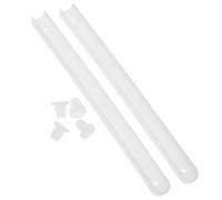 Plastic Drawer Slides Side Mount White Full Extension Soft Close | Ball Bearing Glide Action, Self Closing Design, for Cabinet Drawers and Kitchen Cabinet Repair