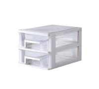 Plastic Drawer Storage Cabinet Two-layer Pp Box for Cosmetics and Jewelry