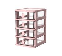 Plastic Drawer Storage, Multi Tier Desk Storage Box, Bunny Handle Plastic Drawer Organizer Stackable Toy Container Plastic Foldable Sturdy Drawers for Book for Friends (#7)