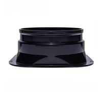 Plastic Duct Connector for Exhaust Fan Ventilation Reducer Pipe Extractor Hood Tumble Dryer Ventilation(Black,160 mm)