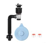 Plastic Ducting Pipe 4 Inch Sewer Trap for Kitchen Bathroom - Round Downpipe Smell Guard Fitting(C)