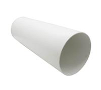 Plastic Ducting Tube Pipe Extractor Fan System 125mm 5" Dia x 1000mm / 1m (White)