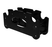 Plastic Dumbbell Holder Stand Rack, Multi-layer Tree-shaped Weight Storage | Black PP Construction, Stable Base, Smooth Corners, Supports Adjustable or Neoprene Pairs up 30kg