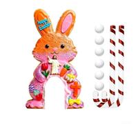 Plastic Easter Bunny For Putting Game Set for Kids and Adults with Rabbit Arch and Easter-Inspired Details (GJ411-005)