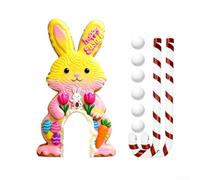 Plastic Easter Bunny For Putting Game Set for Kids and Adults with Rabbit Arch and Easter-Inspired Details (GJ411-004)
