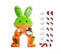 Plastic Easter Bunny For Putting Game Set for Kids and Adults with Rabbit Arch and Easter-Inspired Details (GJ411-003)