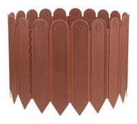 Plastic Edging Brown Border Decorative Fence Panels Garden for Yard | Reusable Plastic, Finely Polished Finish, Temporary Layout, for Flower Beds, Vegetable Plots, Rabbit Fencing