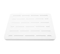Plastic Electric Panel Box Cover with Flip Door | Self-adhesive Backing with Rounded Edges, Ventilated Design, Modern Minimalist Style in White Finish
