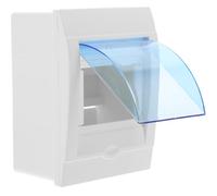 Plastic Electrical Distribution Box for 3 to 4 Switches Weatherproof | Indoor Breaker Box Cover, Adaptable Protection for Use, Sleek Plastic Enclosure, Elegant Finish