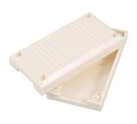 Plastic Electrical Project Enclosure Junction Box for Electronics Wiring | Compact White Housing, Easy Installation, Quick Connections, Sl inish for DIY Builds and Controller Projects