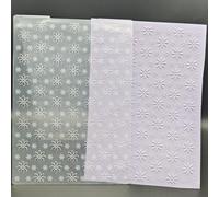Plastic Embossing Folder 5x7 Inch Big & Small Flowers Pattern Paper Crafts Plastic Textured Impressions for Card Making Scrapbooking