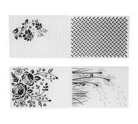 Plastic Embossing Folders, 4Pcs Plastic Gemini Embossing Folders DIY Card Making Scrapbooking Embossed Template Paper Craft for Making Paper Cards Photo Album