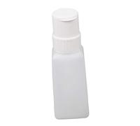 Plastic Empty Nail Polish Remover Pump Dispenser Acetone Push Down Bottle Square, White
