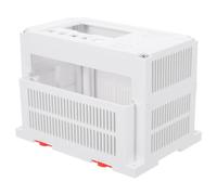 Plastic Enclosure Box for Plc and Power Monitoring Instruments | White Plastic Housing, Dustproof Design, Spacious Interior, for Distribution Modules and Monitoring Systems