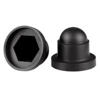 plastic end cap,Rubber Pipe Cover,Hole Plugs,20 Pcs Hex Nut,M3~M24 Black Big-brimmed Hat Bolt Dome Caps Covers, Plastic Protection For Bolts(M8*13 * 17mm)