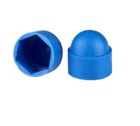 plastic end cap,Rubber Pipe Cover,Hole Plugs,50 Pcs Hex Nut,M4~M12 Blue Bolt Dome Caps Covers, Plastic Protection For Bolts(M8*12 * 15mm)