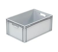 Plastic Euro Stacking Container, Heavy Duty Industrial Storage Containers Boxes Crates - 60x40x17cm - 35.6 Litres