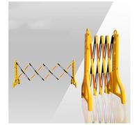 Plastic Expand-A-Gate, Expandable Safety Barricade, Traffic Barricades, Outdoor Crowd Control Barriers, Water Filled Weighted Base, 38" Height, 8.2ft Length
