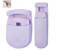 Plastic Eyelash Curler, Gentle Eyelash Tool, Portable Travel Eyelash Bender for All Eye Shapes, Kink Free Design Travel Makeup Essential (Purple)