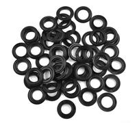 Plastic Eyelet Fasteners for Tarps & Outdoor Fabric - Adjustable Resin Grommets, 15mm Inner / 28mm Outer Diameter, Self-Locking Male-Female Set, B(50pcs Black)