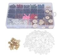 Plastic Eyes and Noses Pack, 372 Pieces DIY Craft Kit with 50 Set Joints, Storage Box Included - Plastic, Waterproof, Rust - Proof, Ideal for Doll Making