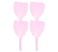 Plastic Face Mask 4Pcs for Hair Coloring Hairdressing Shield | Reusable Design, Keeps Dye off Skin and Makeup, Home Use for Barbers and Hair Colorers Random Color
