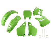 Ufo Kawasaki Kx 250 90-91 Kakit188f@ Plastics Kit Green