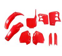Plastic Fairing Kit Honda CR 500 1995 - 2000 Fluorescent Red Ufo Vintage Full