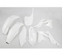 Plastic Fairing Kit Kawasaki KXF 250 2013 - 2016 Ufo Plast White